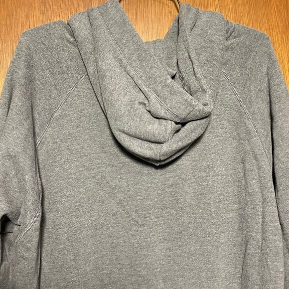 Aerie Woman’s Grey Casual Basic Drawstring Hooded Sweatshirt Size XS - Picture 5 of 6